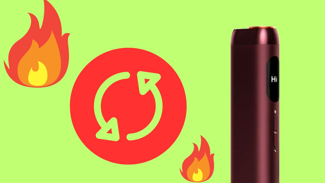 グローヒーロの加熱モード切り替え方法