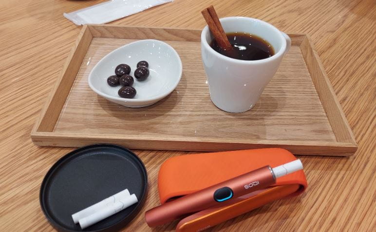 IQOSラウンジ無料カフェのメニュー