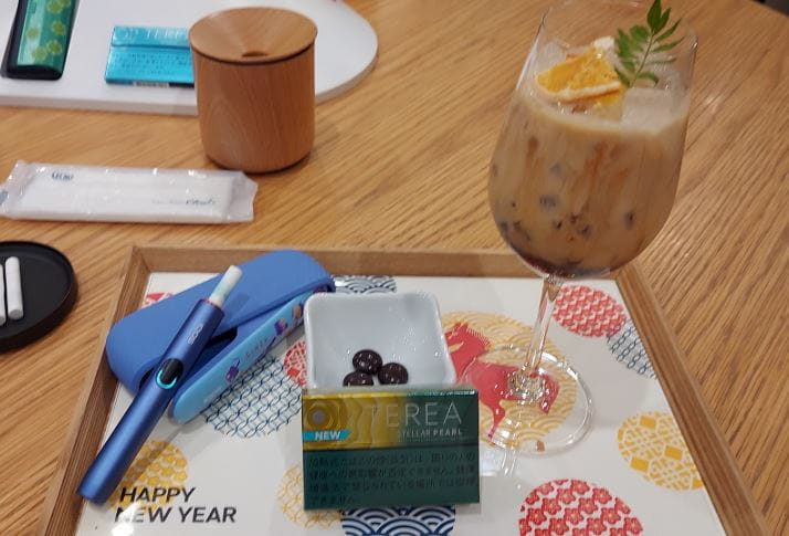 IQOSラウンジ無料カフェのメニュー