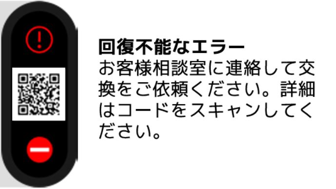 グローヒーロのビックリマーク下<バーコード&停止表示>の意味と対処法