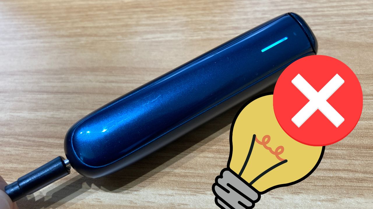 プルームオーラの充電ができないエラー例